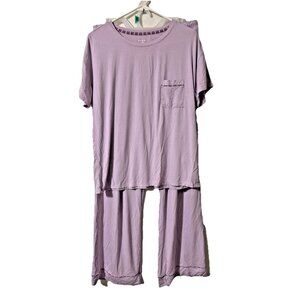 State of Day Lavender Purple Pajamas Set Shirt Pants Size Medium